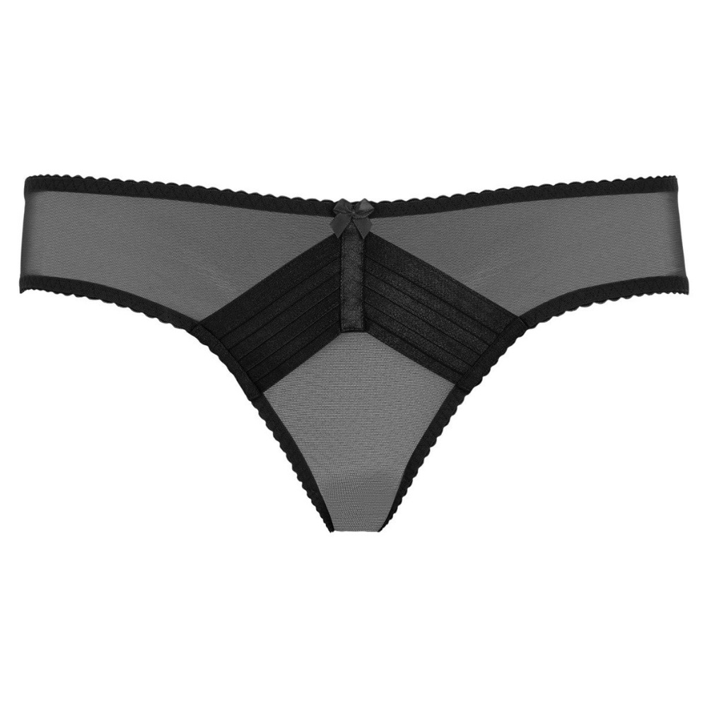 NWT Bordelle Sheer Kinbaku Brief (black / small)
